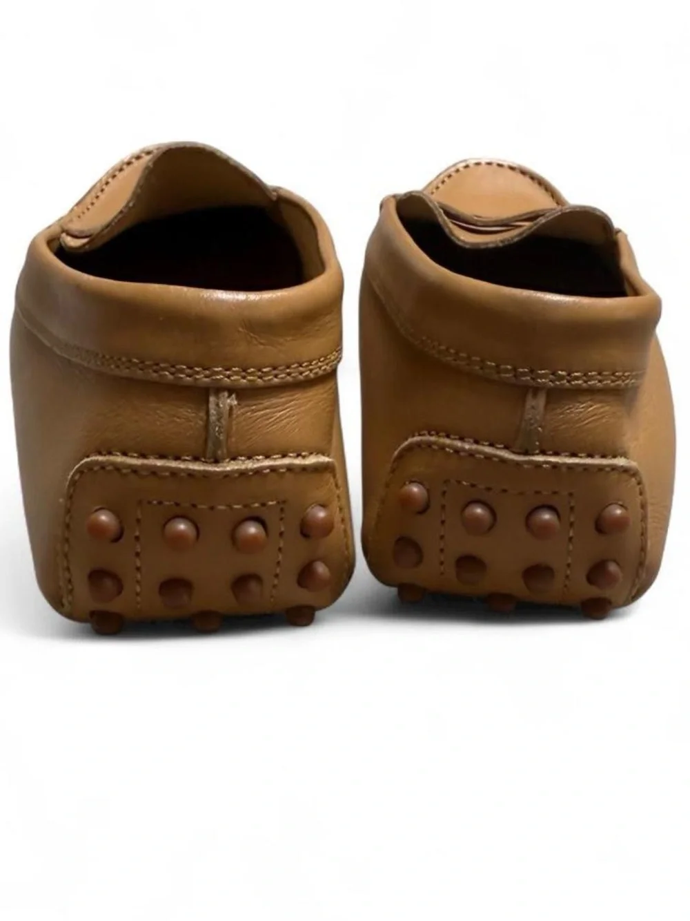 Tod's Women’s Gommino Tan Leather Loafers - Size 8.5